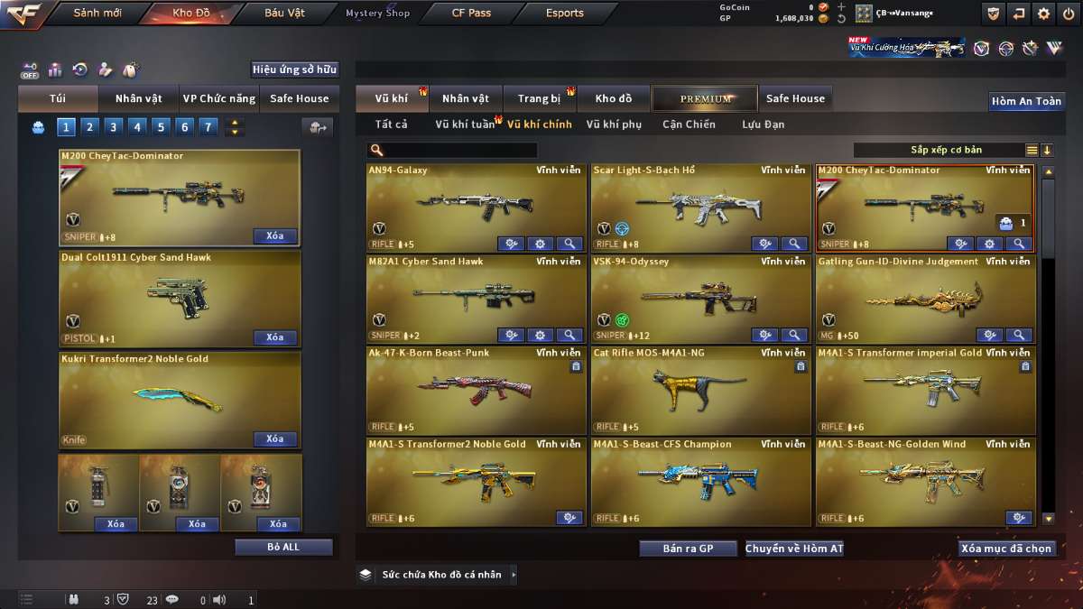 shop acc cf uy tin gia re